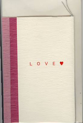 美濃和紙カード「LOVE」