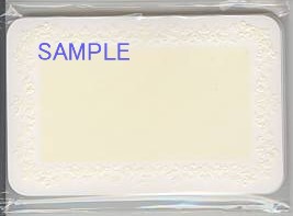 メッセージカード（エンボス；クリーム）